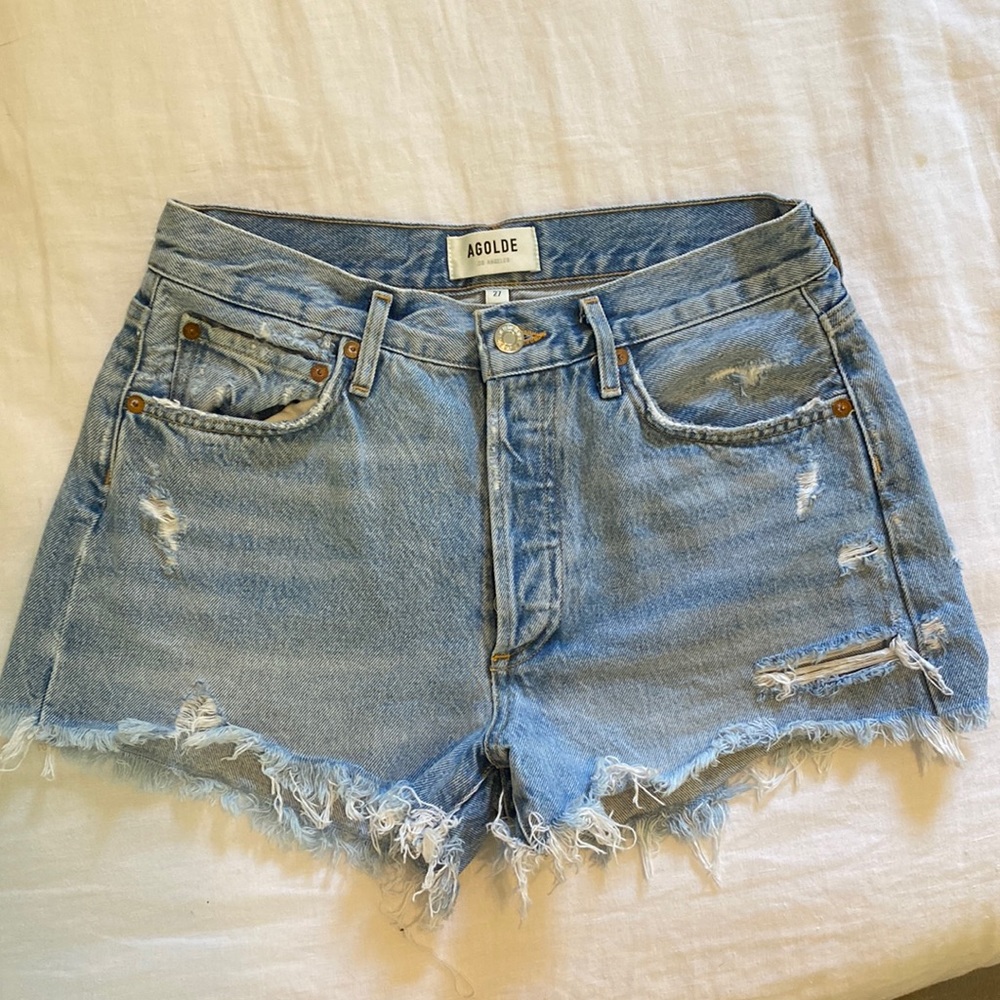 AGOLDE PARKER VINTAGE CUT OFF SHORT IN SWAPMEET